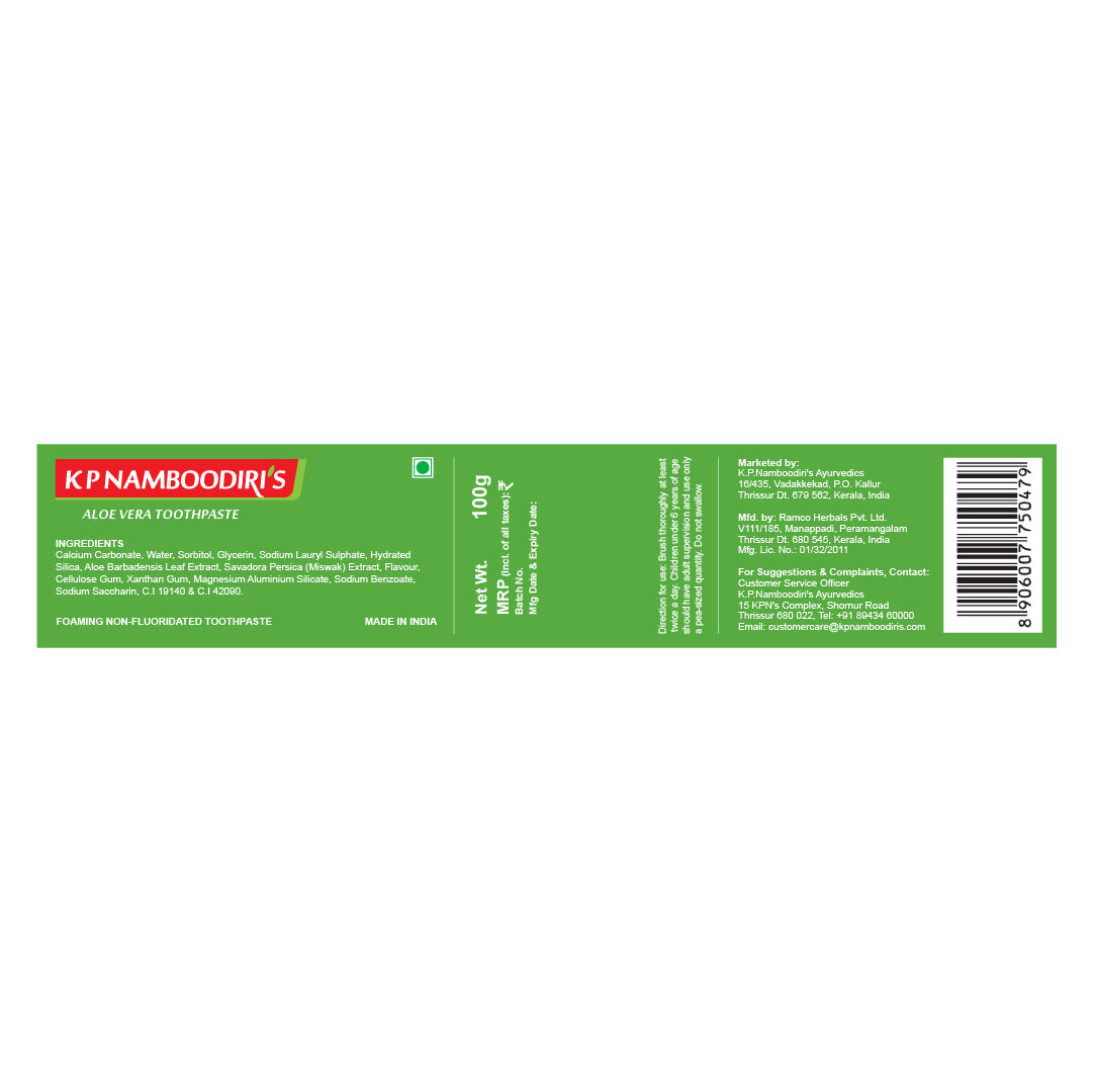 Aloe Vera Toothpaste