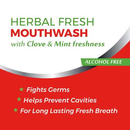 Herbal Fresh Clove & Mint Fresh mouthwash